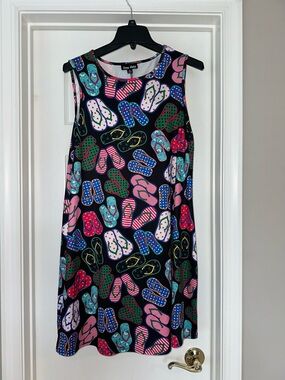 Dress works flip flop print dress